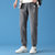 传奇保罗牛仔裤男夏季薄款2021年新款裤子潮流牌直筒宽松男士休闲长裤（M-4XL）812306(黑色 M)第2张高清大图