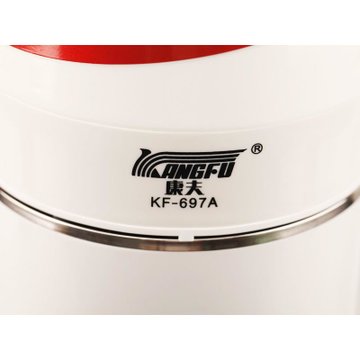 康夫（Kangfu）KF-697豆浆机 1.5L 无网研磨 立体环绕加热 不锈钢内胆 红色