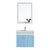 JOMOO九牧 实木浴室柜组合浴室橡胶木洗脸盆洗漱台洗手池 A2182 橡胶木白色（不含龙头和下水配件） 0.8M(柜体60.5cm蓝色款)第2张高清大图