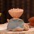 关耳窑 茶壶盖托 宜兴紫砂茶宠摆件(鲸鱼-茶壶盖托)第4张高清大图