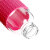 谢裕泰 耐热玻璃矿泉水瓶 带不锈钢茶漏(380ML 红色)第3张高清大图