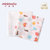 小米米minimoto婴儿纱布口巾方巾喂奶巾洗脸巾2条装(红色 小象+圆点)第5张高清大图