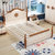 宜捷家居 儿童床 地中海实木床美式单人床儿童家具(排骨床 1.2*2.0M地中海床)第3张高清大图