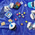 智伴ZIB 儿童玩具收纳袋大号 积木快速收纳整理袋 杂物包野餐垫(深蓝色大号（直径1.5m）)第4张高清大图