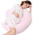 枕工坊全能枕孕妇护腰枕孕妇枕头ZGF-YF10(暖粉色 水晶绒)第5张高清大图