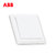 ABB开关插座面板套装德逸系列白色五孔插座86型二三极墙壁电源插座开关面板套餐合集(二位双控)第3张高清大图