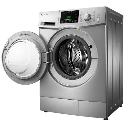 小天鹅(LittleSwan) TG80-1229EDS 8公斤 变频滚筒洗衣机(银色) 变频科技静音耐用