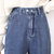 女生高腰牛仔裤休闲直筒欧美简约四季款女设计感裤子(XL)第3张高清大图