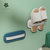 日本AKAW爱家屋多米诺浴室鞋架卫生间免打孔壁挂式门户鞋子收纳架(白色+灰色)第3张高清大图