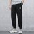 Adidas阿迪达斯男裤  春秋季新款休闲运动裤跑步健身训练裤宽松直筒透气长裤HN3552(黑色 XS)第3张高清大图