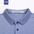 Romon/罗蒙短袖T恤男士夏季时尚翻领纯色POLO衫(粉红 185/56)第3张高清大图