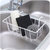 居家水槽铁艺沥水收纳挂篮A768厨房清滤水池清洁品置物架lq5000(白色)第3张高清大图