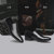Zero零度男鞋皮鞋2021新品男士经典商务休闲鞋时尚系带正装尖头鞋男(黑色套脚 42)第6张高清大图