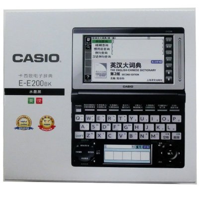 卡西欧（CASIO）E-E200BK英汉电子辞典（水墨黑）