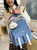 书包女韩版中学生初中生大容量双肩包日系可爱小学生校园百搭背包(蓝色+冲鸭)第5张高清大图