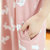 Fenmi芬靡 夏季女士短袖睡衣清新中长睡裙甜美可爱卡通韩版学生宽松大码(粉色 XXL)第5张高清大图