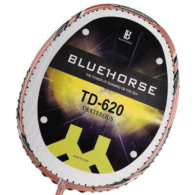 布鲁澜马（BLUEHORSE）TD-620全碳羽毛球对拍套装