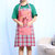 可爱公主韩版女围裙袖套厨房纯棉厨师工作服围腰防污防油做饭成人(绿色 亲爱的/红)第5张高清大图