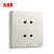 ABB开关插座面板轩致白色二三极五孔AF205插座面板套餐合集(四孔插座)第5张高清大图