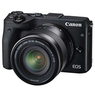 佳能（Canon）EOSM3(EF 18-55 IS STM)微单套装黑