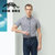 亚狮龙男商务休闲短袖衬衫修身格子品质衬衫3213001蓝白格子(蓝白格 XL)第2张高清大图