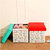 有乐 多功能收纳凳可坐儿童礼物玩具整理箱收纳盒储物箱时尚小凳子zw180(红色)第3张高清大图