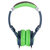 美国潮牌（Aerial 7） Phoenix系列潮流耳机头戴式耳机（绿色）（采用钢筋框架,可调式头带,毛绒耳垫,旋转耳环,以及一个出色的高品质的扬声器）第2张高清大图