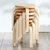 家逸实木凳子圆凳小凳子木质曲木凳子休闲凳餐凳(原木色)第2张高清大图
