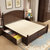 亚格林 美式 床 1.5m1.8米单双人床卧室简约婚床高箱储物家具(床)第3张高清大图