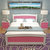 现代简约白色实木床松木床双人床单人床儿童欧式床1.5 1.2 1.8米m(粉白色无抽 1.8米*2米)第4张高清大图