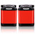 第 一眼 HP-X8 台式电脑笔记本USB音箱 多媒体音响 重低音震膜 低音炮 线控 金属箱体 七彩炫灯 多色选择(中国红)第5张高清大图