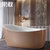 果敢亚克力浴缸独立式黑白无缝一体成型浴缸1.3米~1.8米517浴盆第4张高清大图