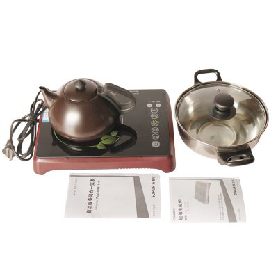 苏泊尔（SUPOR）超薄电磁炉茶系列SDCY01-120 茶艺炉系列 整版触摸屏 3级能效 黑色