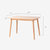 好事达戈菲尔白橡木餐桌椅 1.2米小户型饭桌 实木一桌四椅(一桌四椅（麻面）)第2张高清大图