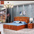 刺猬紫檀新古典红木床双人卧室1.8米新中式国色天香实木床(1.5米*2米框架结构)第2张高清大图