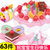 【彼优比】儿童过家家玩具水果蛋糕玩具切切乐水果蛋糕玩具套装儿童玩具(36件粉)第4张高清大图