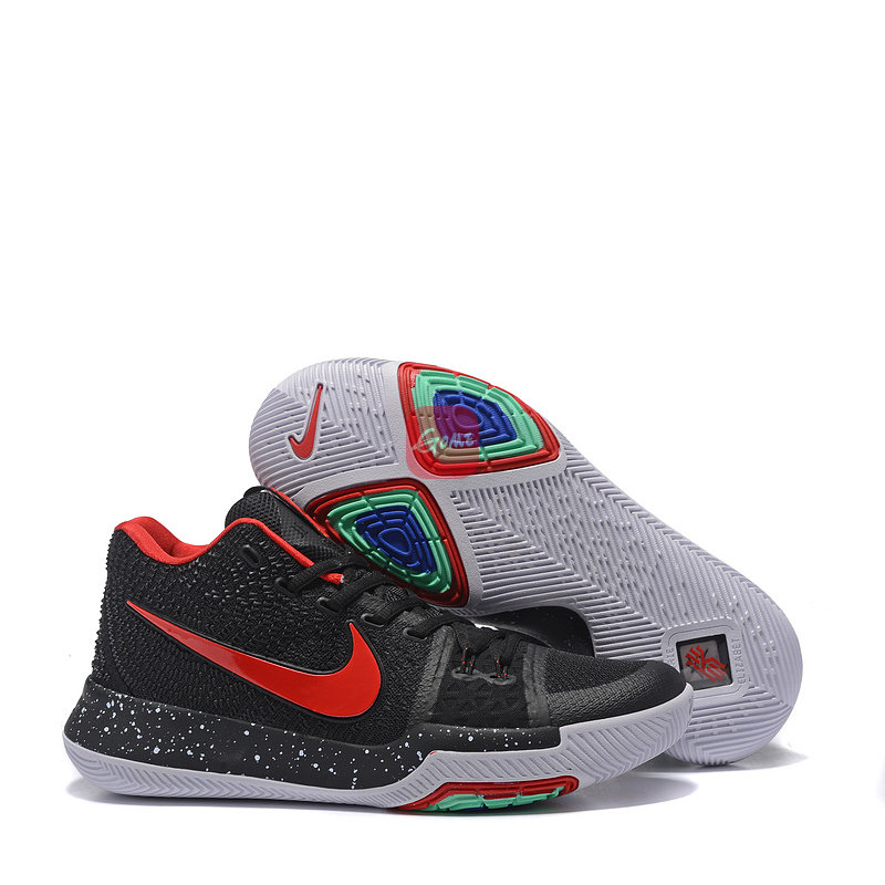 kyrie 3 ep 欧文3代男子气垫缓震篮球鞋实战战靴 852396(欧文3黑红 45