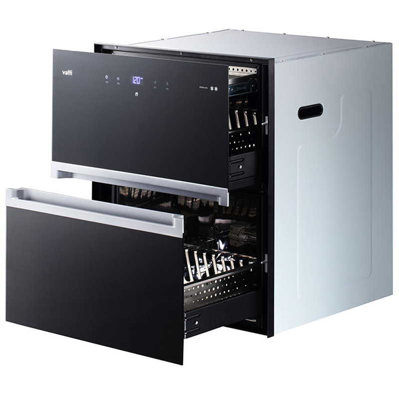 华帝(vatti)  消毒柜 钢化玻璃 两门 ztd100-l01a 黑