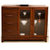 御品工匠 现代中式简约时尚家具 中式橡木餐柜 实木餐边柜 K0812(乌金木色 单门)第5张高清大图