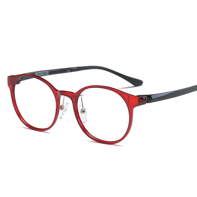 超轻大框圆框眼镜黑框复古眼镜tr90眼镜框配眼