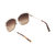 2017新款 CHLOE时尚经典茶色女款金属镜框太阳镜 CE133S-213(茶色 60mm)第4张高清大图