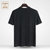 爱登堡男装夏季新品短袖T恤男青年时尚舒适透气修身打底体恤衫(黑色 165)第8张高清大图