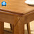富邦匠工 现代简约小户型伸缩长方形餐台 实木餐桌椅 餐桌椅组合 801#(一桌六椅【颜色备注】)第2张高清大图