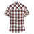 夏装薄款战地吉普AFSJEEP纯棉短袖格子衬衫 8628男士半袖衬衫大码(红色 4XL)第4张高清大图
