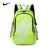 Nike耐克 双肩包 中小学生书包 运动休闲包 帆布电脑背包(绿灰色)第2张高清大图