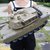 超大型儿童充电遥控坦克战车玩具汽车模型可发射子弹履带金属炮管儿童礼物(迷彩绿 双电配置送礼包+400子弹)第3张高清大图