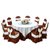 永岩钢木 家庭餐桌套装（含椅子及桌布)  YY-0157(默认 默认)第5张高清大图