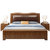 吉木多 橡胶木实木床新中式1.8米双人床经济型1.5米大床主卧软靠婚床卧室家具 颜色拍下备注(1.8*2米带软包 床+床垫)第5张高清大图