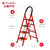 Tripolar加厚钢管防滑折叠梯人字梯 步步高移动楼梯便携式家用折叠梯tp4001(红色)第4张高清大图