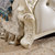 圣肯尼家具 欧式床双人床 法式皮床雕花婚床田园公主床实木床1.8米(象牙白 1.5米欧式床)第3张高清大图
